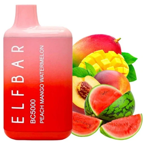 Одноразка Elf Bar BC Peach Mango Watermelon (Персик Манго Кавун) (5000 Затяжок)