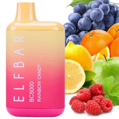Одноразка Elf Bar BC Rainbow Candy (Скіттлс) (5000 Затяжок)