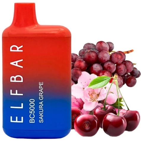 Одноразка Elf Bar BC Sakura Grape (Сакура Виноград) (5000 Затяжок)