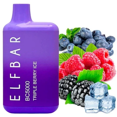 Одноразка Elf Bar BC Triple Berry Ice (Трипл Ягода Лід) (5000 Затяжок)
