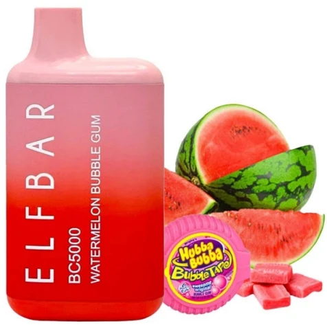 Одноразка Elf Bar BC Watermellon Bubble Gum (Кавун Баббл Гам) (5000 Затяжок)