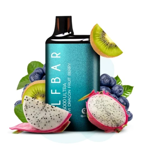 Одноразка Elf Bar Ultra Kiwi Dragon Fruit Berry (Киви Драконий Фрукт Ягоды) (5000 Затяжек)