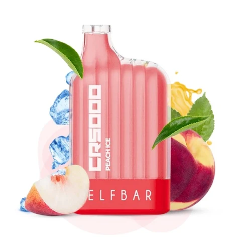 Одноразка Elf Bar CR Peach Ice (Персик Лід) (5000 Затяжок)