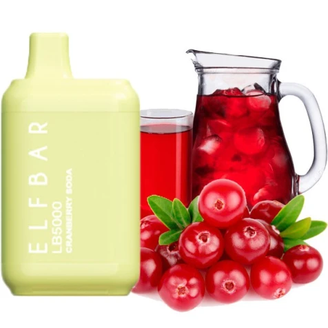 Одноразка Elf Bar LB Cranberry Soda (Клюквенная Газировка) (5000 Затяжек)