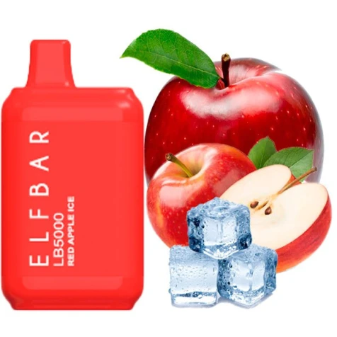 Одноразка Elf Bar LB Red Apple Ice (Червоне Яблуко Лід) (5000 Затяжок)