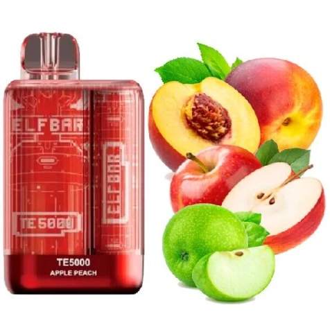 Одноразка Elf Bar TE Apple Peach (Яблоко Персик) (5000 Затяжек)