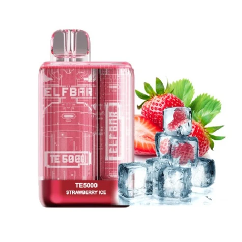 Одноразка Elf Bar TE Strawberry Ice (Полуниця Лід) (5000 Затяжок)
