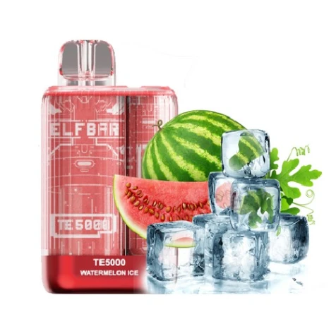 Одноразка Elf Bar TE Watermelon Ice (Кавун Лід) (5000 Затяжок)