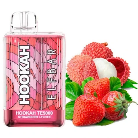 Одноразка Elf Bar TE Hookah Edition Strawberry Lychee (Полуниця Лічі) (5000 Затяжок)