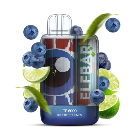 Одноразка Elf Bar TE Blueberry Limes (Черника Лайм) (6000 Затяжек)
