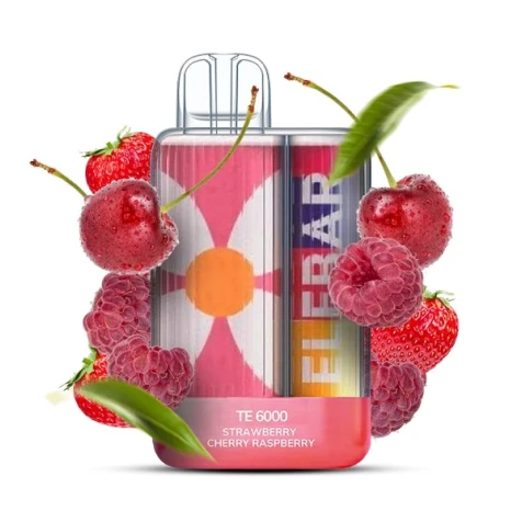 Одноразка Elf Bar TE Strawberry Cherry Raspberry (Клубника Вишня Малина) (6000 Затяжек)