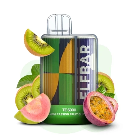 Одноразка Elf Bar TE KIwi Passion Fruit Guava (Киви Маракуйя Гуава) (6000 Затяжек)