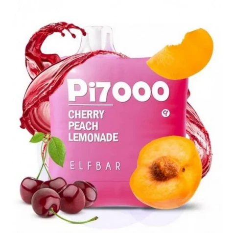 Одноразка Elf Bar Pi Cherry Peach Lemonade (Вишня Персик Лимонад) (7000 Затяжек)