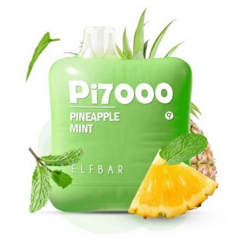 Одноразка Elf Bar Pi Pineapple Mint (Ананас Мята) (7000 Затяжек)