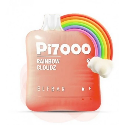 Одноразка Elf Bar Pi Rainbow Cloud (Скіттлс) (7000 Затяжок)