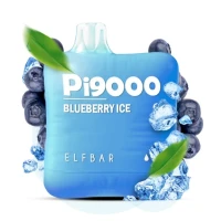 Одноразова Електронна Цигарка Elf Bar Pi Blueberry Ice (Чорниця Лід) (9000 Затяжок)