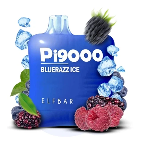Одноразка Elf Bar Pi Bluerazz Ice (Блюразз Лёд) (9000 Затяжек)