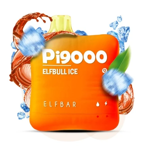 Одноразова Електронна Цигарка Elf Bar Pi Raspberry Elfbull (Малина Енергетик) (9000 Затяжок)