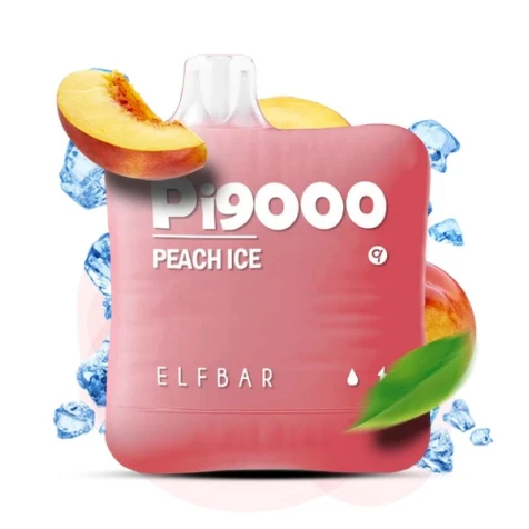 Одноразка Elf Bar Pi Peach Ice (Персик Лёд) (9000 Затяжек)
