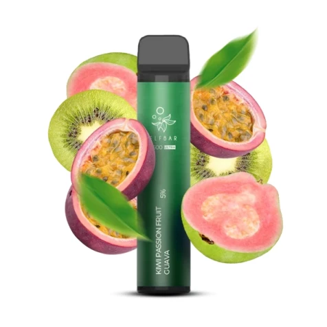 Одноразка Elf Bar Ultra Kiwi Passion Fruit Guava (Киви Маракуйя Гуава) (1500 Затяжек)