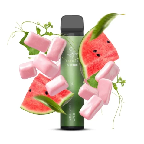 Одноразка Elf Bar Ultra Sour Watermelon Gami (Кислий Кавун Гамі) (1500 Затяжок)