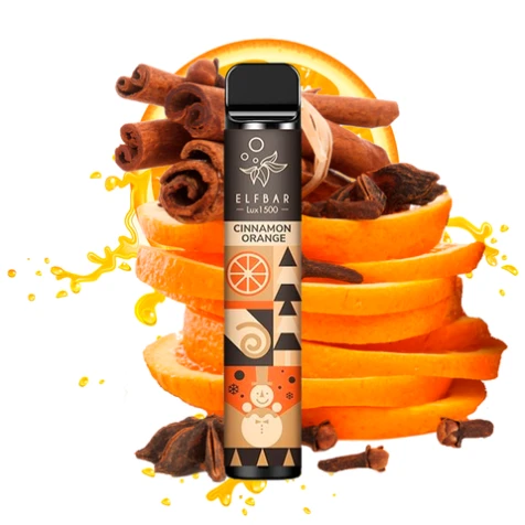 Одноразка Elf Bar Cinnamon Orange (Кориця Апельсин) (1500 Затяжок)