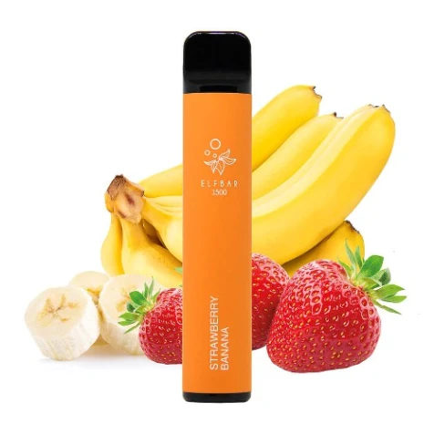 Одноразка Elf Bar Strawberry Banana (Полуниця Банан) (1500 Затяжок)