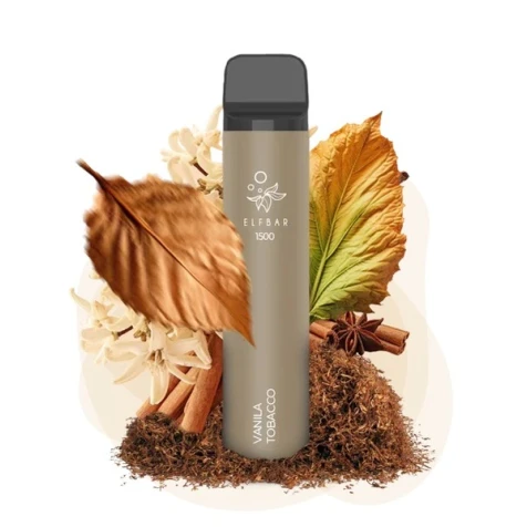 Одноразка Elf Bar Vanilla Tobacco (Ваниль Табак) (1500 Затяжек)