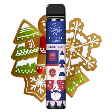 Одноразка Elf Bar Ginger Man (Імбирний Пряник) (1500 Затяжок)