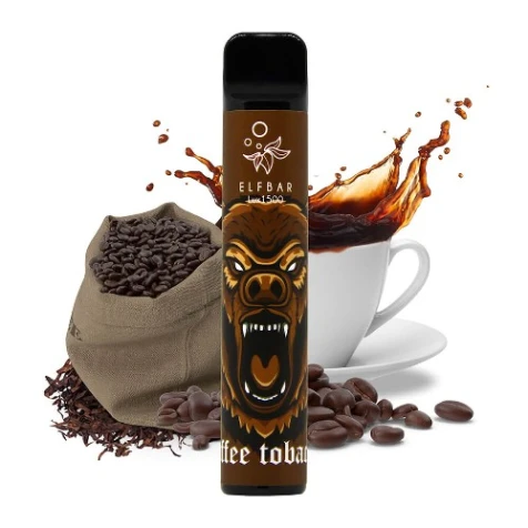 Одноразка Elf Bar Lux Coffe Tobacco (Кава Тютюн) (1500 Затяжок)