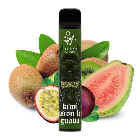 Одноразка Elf Bar Lux Kiwi Passion Fruit Guava (Ківі Маракуйя Гуава) (1500 Затяжок)
