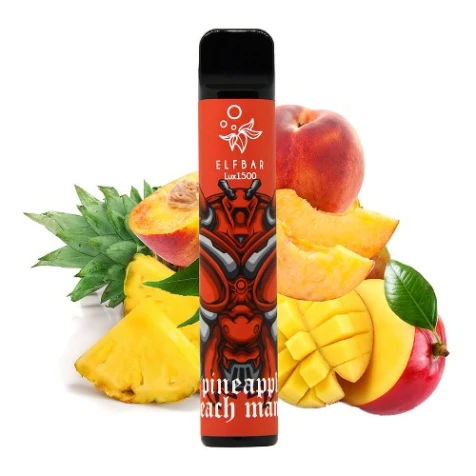 Одноразка Elf Bar Lux Pineapple Peach Mango (Ананас Персик Манго) (1500 Затяжок)