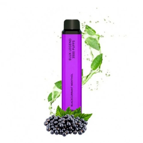 Одноразка Elux Bomb Blackcurrant Menthol (Чорна Смородина Ментол) (3500 Затяжок)