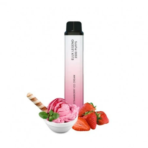 Одноразка Elux Bomb Strawberry Ice Cream (Полуничне Морозиво) (3500 Затяжок)