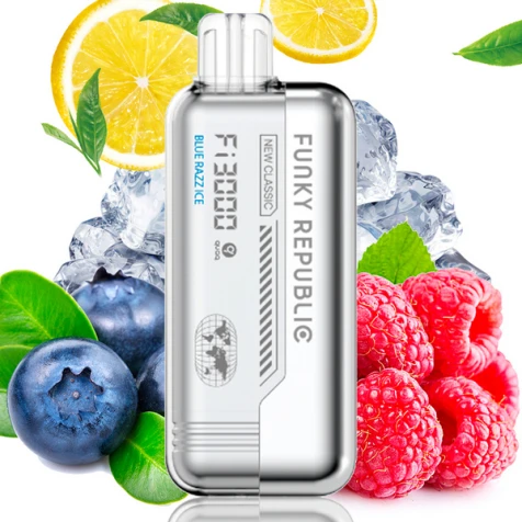 Одноразка Funky Republic FI3000 Blue Razz Ice (Блю Разз Лід) (3000 Затяжок)