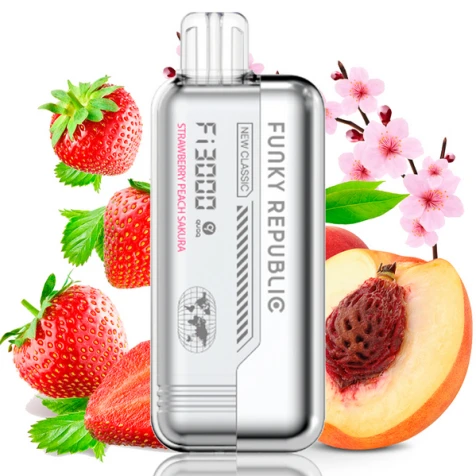 Одноразка Funky Republic FI3000 Strawberry Peach Sakura (Полуниця Персик Сакура) (3000 Затяжок)