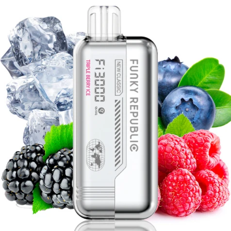 Одноразка Funky Republic FI3000 Triple Berry Ice (Потрійна Ягода Лід) (3000 Затяжок)
