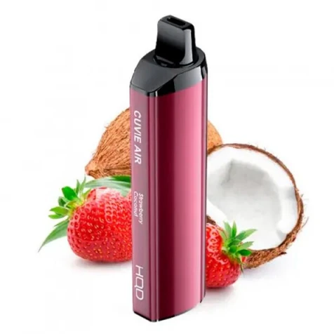 Одноразка HQD Cuvie Air Strawberry Coconut (Полуниця Кокос) (4000 Затяжок)