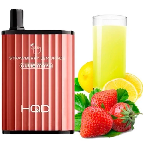 Одноразка HQD Cuvie Maya Strawberry Lemonade (Полуниця Лимонад) (6000 Затяжок)