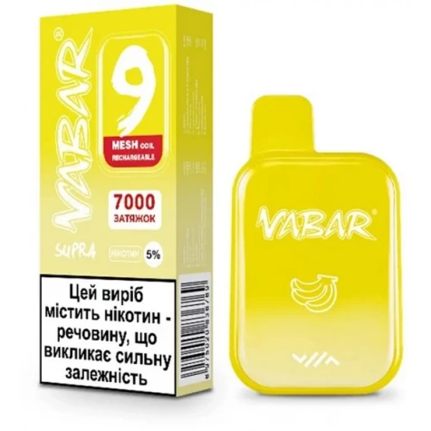 Одноразка Joyh Vabar Supra Banana Ice (Банан Лід) (7000 Затяжок)