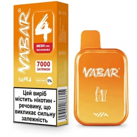 Одноразка Joyh Vabar Supra Cola Ice (Кола Лід) (7000 Затяжок)