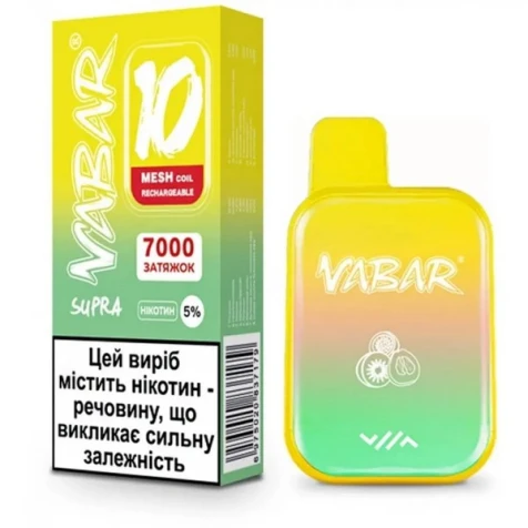 Одноразка Joyh Vabar Supra Kiwi Passion Fruit Guava (Ківі Маракуя Гуава) (7000 Затяжок)