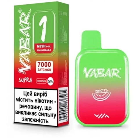 Одноразка Joyh Vabar Supra Watermelon Ice (Кавун Лід) (7000 Затяжок)