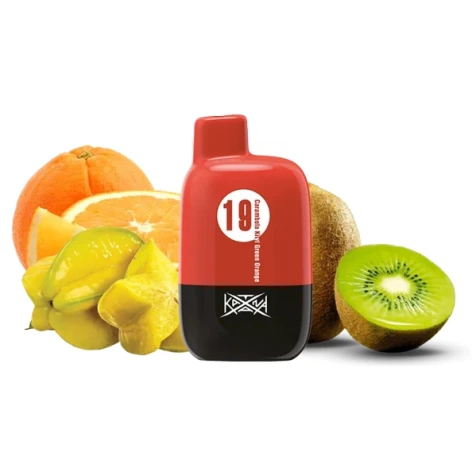 Одноразка Eight By Katana Carambola Kiwi Green Orange (Карамбола Ківі Зелений Апельсин) (5000 Затяжок)