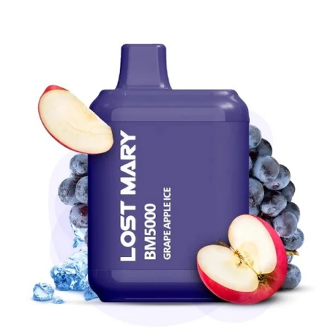 Одноразка Lost Mary BM Apple Grape Ice (Яблуко Виноград Лід) (5000 Затяжок)