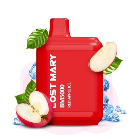 Одноразка Lost Mary BM Red Apple Ice (Червоне Яблуко Лід) (5000 Затяжок)