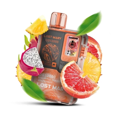 Одноразка Lost Mary OS Pineapple Dragonfruit Grapefruit (Ананас Пітая Грейпфрут) (12000 Затяжок)