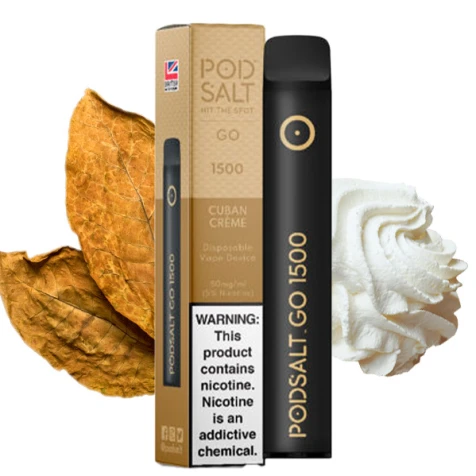 Одноразка PodSalt GO Cuban Сreme (Кубан Крем) (1500 Затяжок)