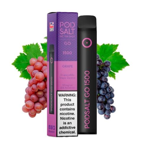 Одноразка PodSalt GO Grape (Виноград) (1500 Затяжок)