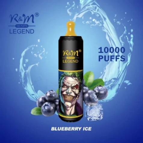 Одноразка R&M Legend Blueberry Ice (Чорниця Лід) (10000 Затяжок)